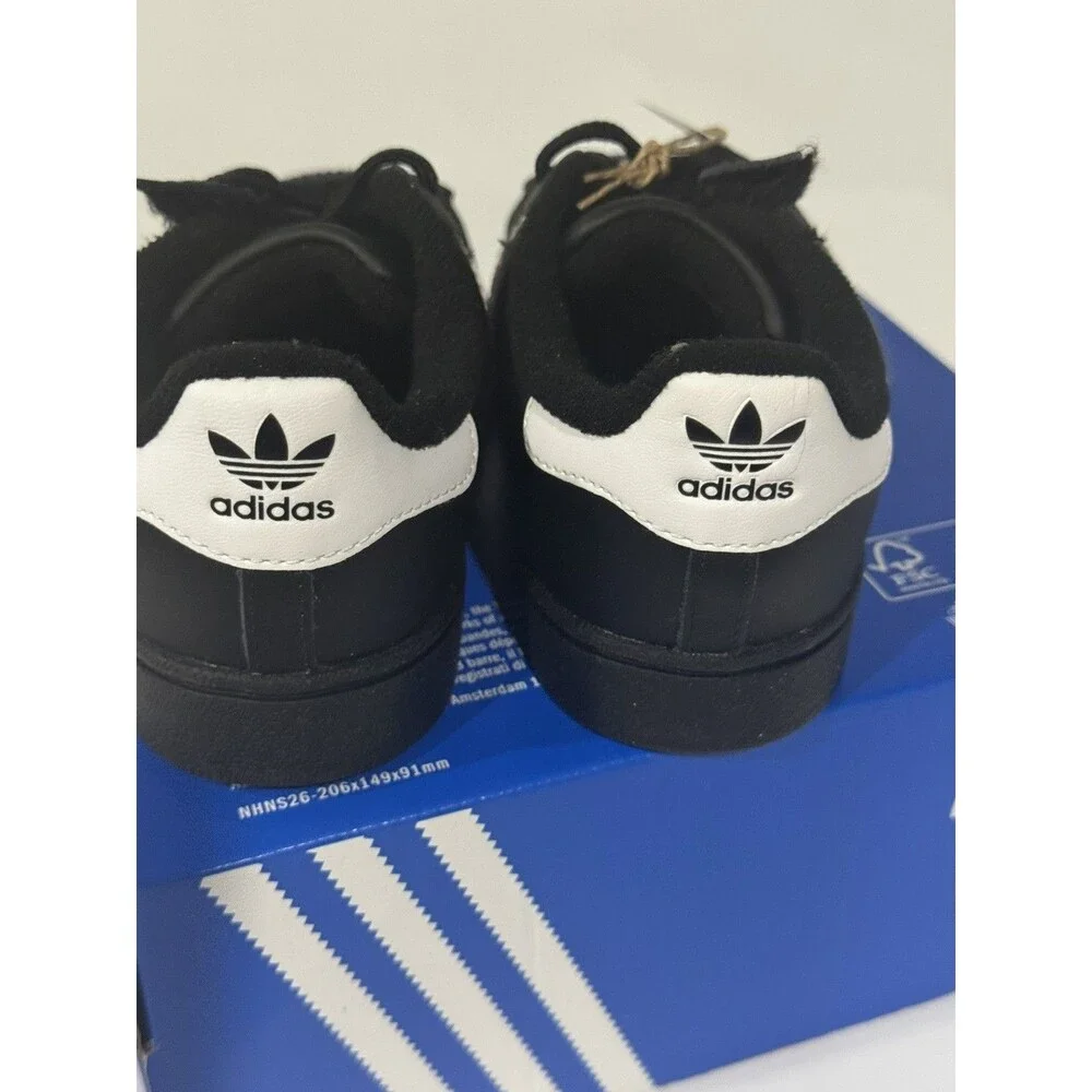 Kids Size 10- Adidas Superstar II EL I Black